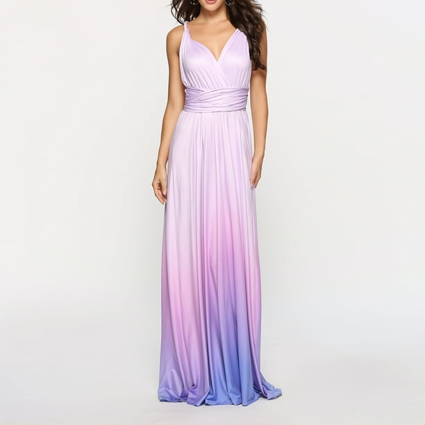 New Day/Evening Sleeve V Neckline Dress Purple S M L New Day/Evening Sleeve V Neckline Dress Purple S M L